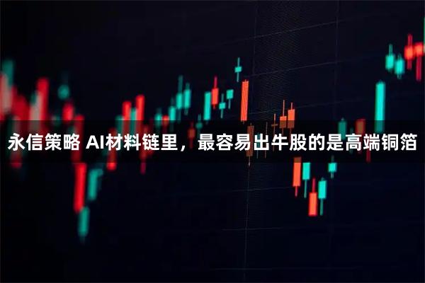 永信策略 AI材料链里，最容易出牛股的是高端铜箔
